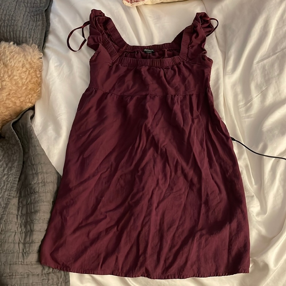 Maroon mini dress